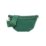 Suede Westlyn Woven Bum Bag - Suede Teal