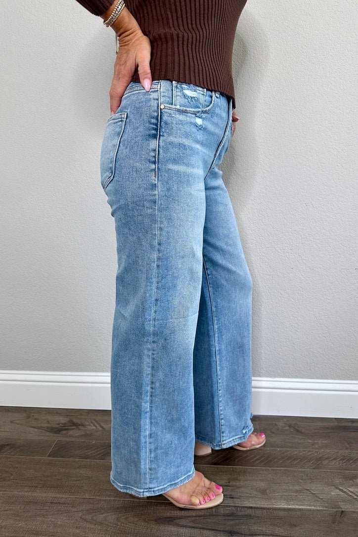 Whitaker Tummy Control High Rise Jeans - MTT Collective
