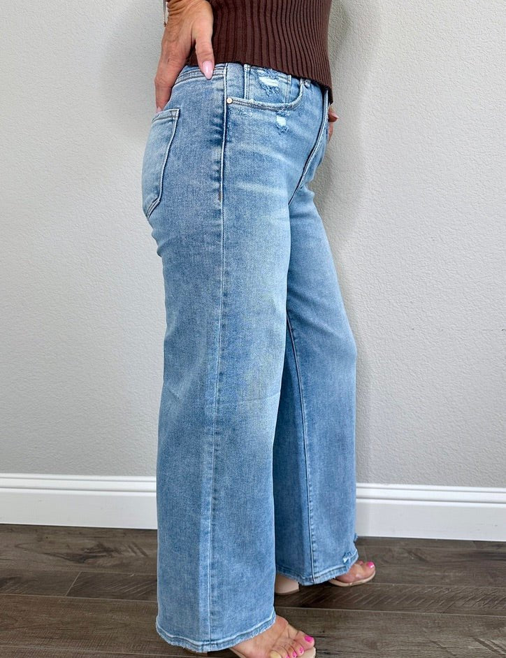 Whitaker Tummy Control High Rise Jeans - MTT Collective