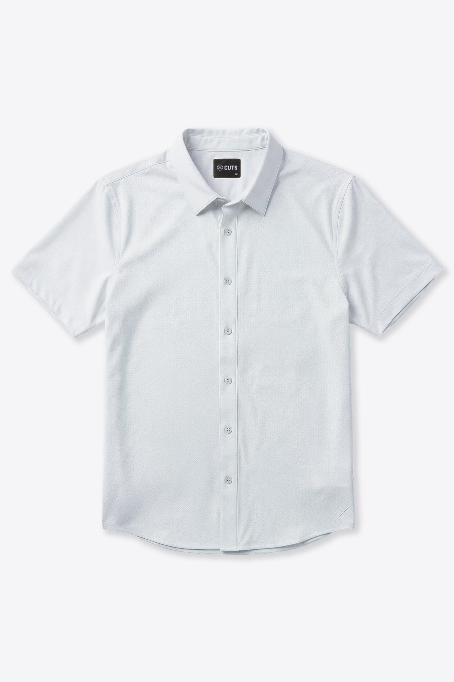 Cuts Crossover Button Up - White