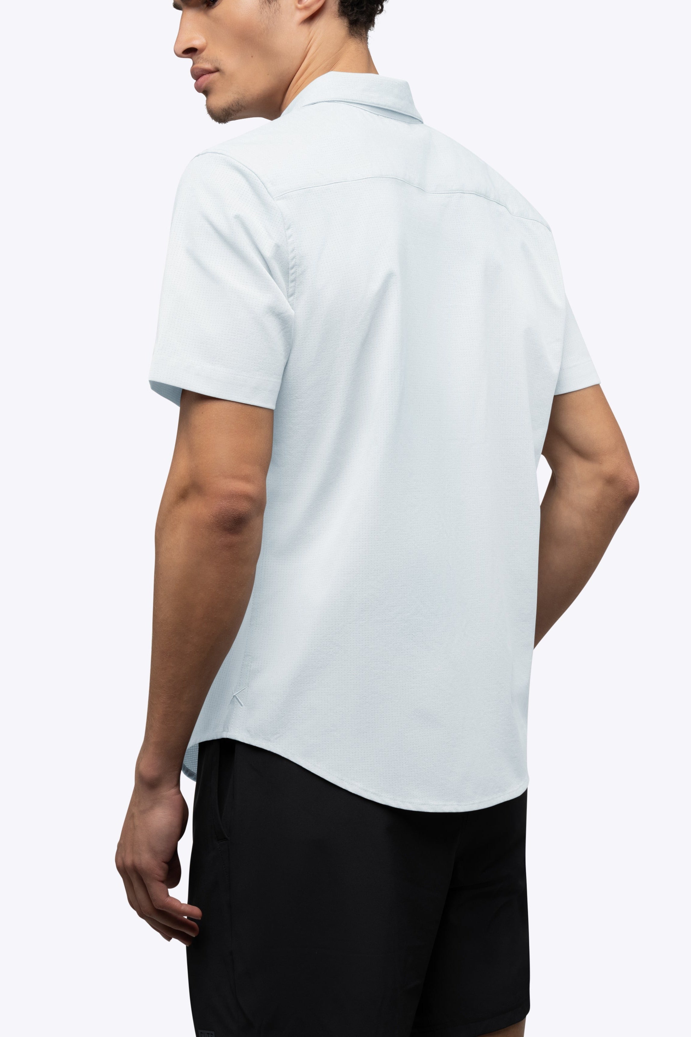 Crossover Button Up White