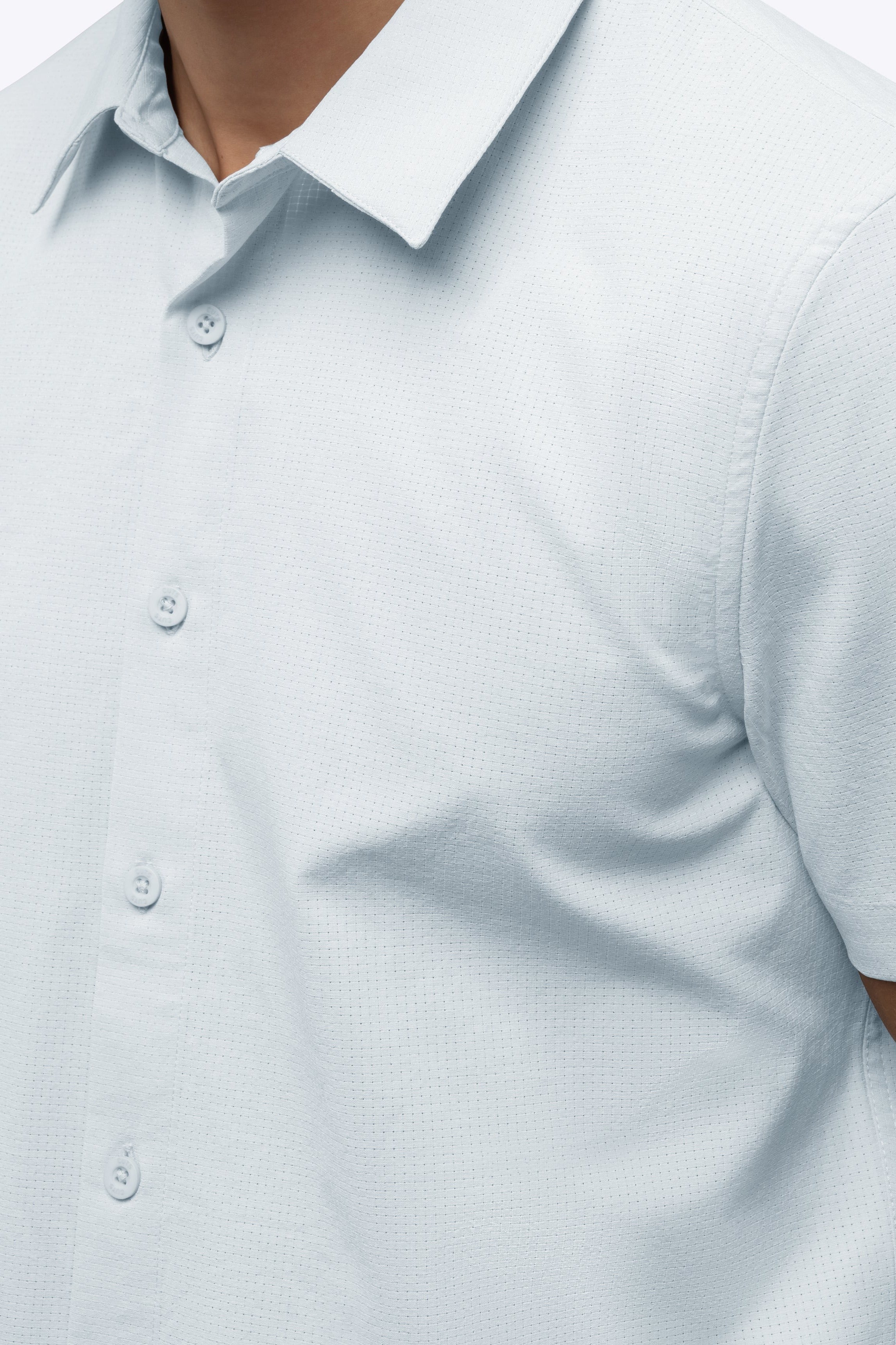 Crossover Button Up White