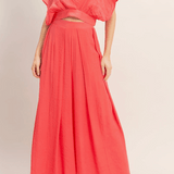 Wide Leg Flowy Pleated Pants - MTT Collective