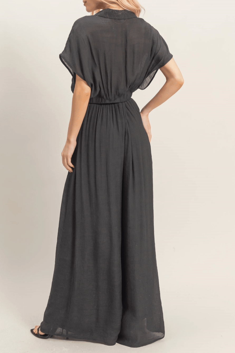 Wide Leg Flowy Pleated Pants - MTT Collective