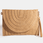 Willa Layered Paper Braided Envelope Clutch Bag - MTT Collective