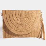 Willa Layered Paper Braided Envelope Clutch Bag - MTT Collective
