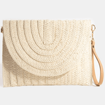 Willa Layered Paper Braided Envelope Clutch Bag - MTT Collective