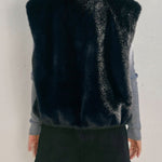 Wind Whispers Faux Fur Collared Vest - MTT Collective