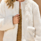 Wind Whispers Faux Fur Patch Pocket Jacket - MTT Collective