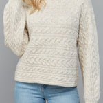 Winne Cable Knit Mock Sweater - MTT Collective