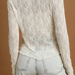 Zola Lace Textured Long Sleeve Top - MTT Collective