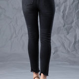 High Rise Ankle Skinny Jeans