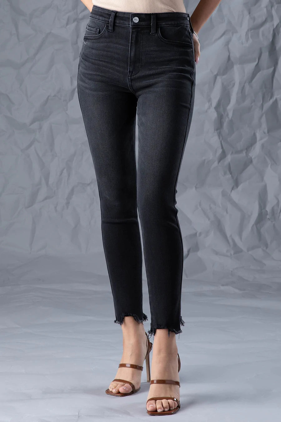High Rise Ankle Skinny Jeans - MTT Collective