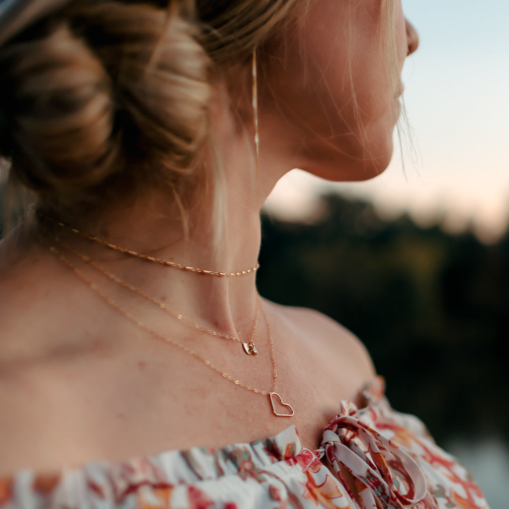SPARKLING LOVE NECKLACE SET | 14K GOLD-FILLED | SET OF 3 - MTT Collective