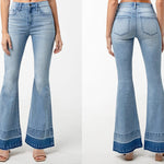 HIGH RISE MULTICOLOR FLARE JEANS - MTT Collective