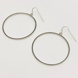 SMOOTH HANGING BOX HOOP | STERLING SILVER - MTT Collective