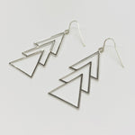 SMOOTH TRIPLE TRIANGLE EARRINGS | STERLING SILVER - MTT Collective