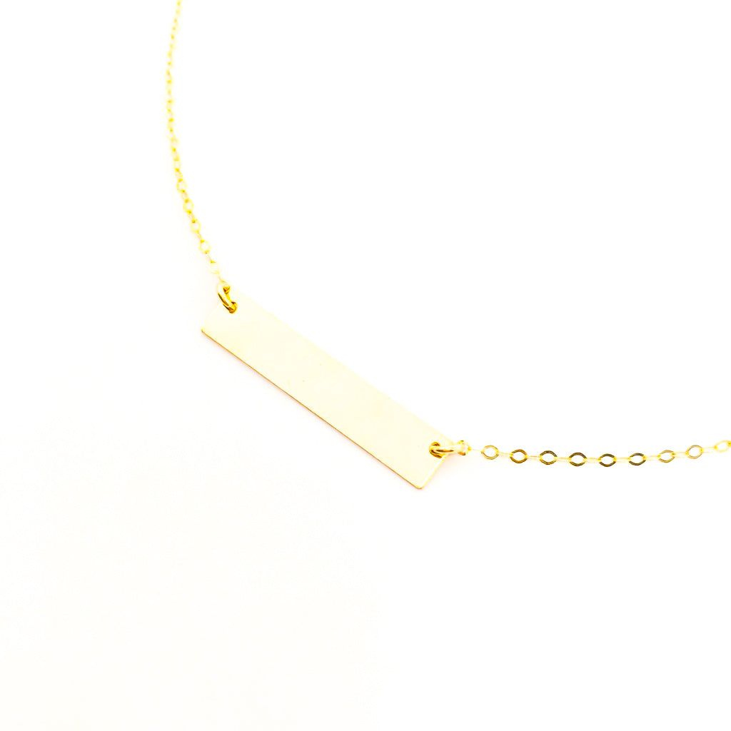 14K GOLD-FILLED BAR NECKLACE | SIZE OPTIONS - MTT Collective