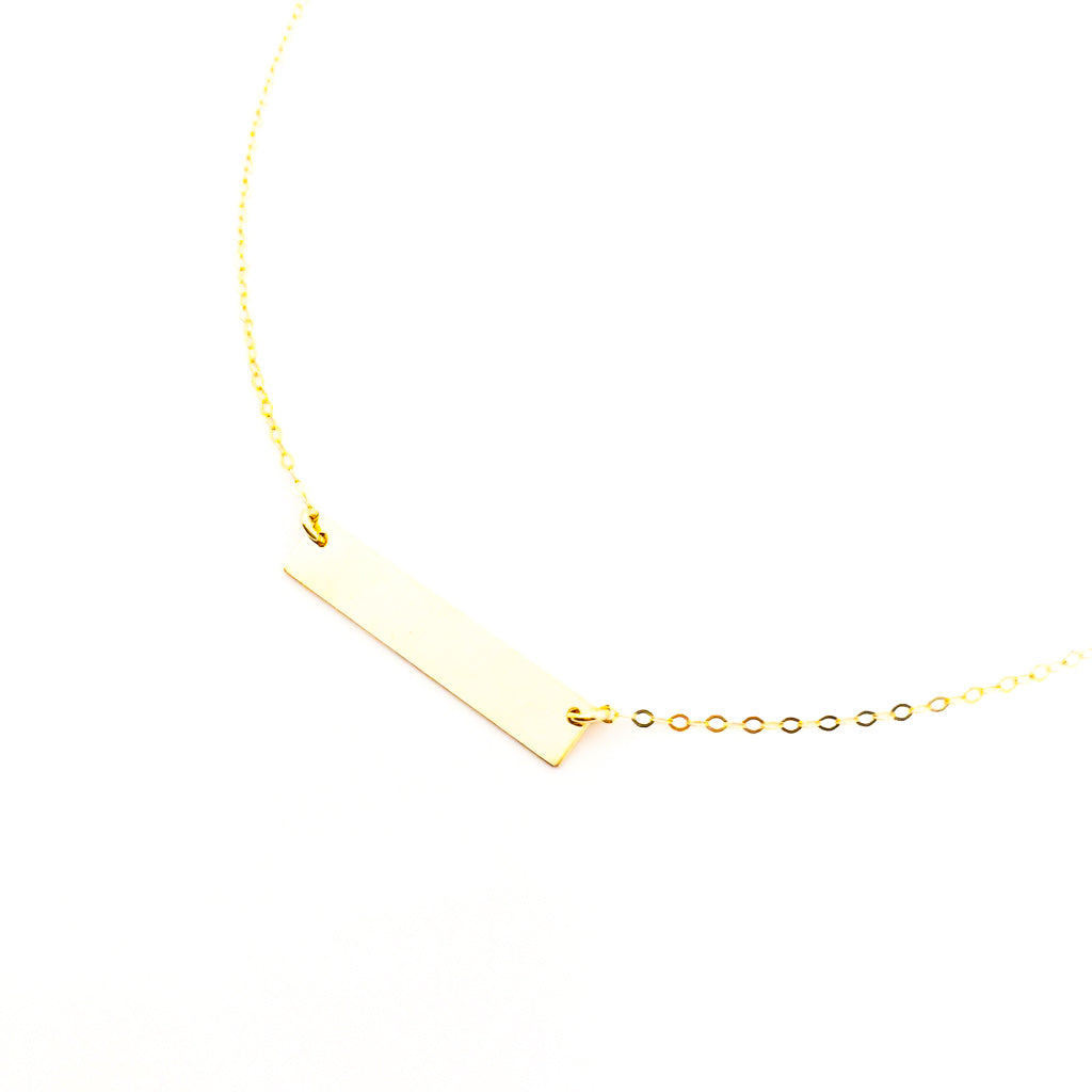 14K GOLD-FILLED BAR NECKLACE | SIZE OPTIONS - MTT Collective