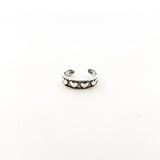 Little Hearts Toe Ring | Silver