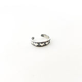 Little Hearts Toe Ring | Silver