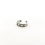 Little Hearts Toe Ring | Silver