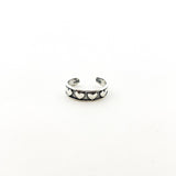 Little Hearts Toe Ring | Silver