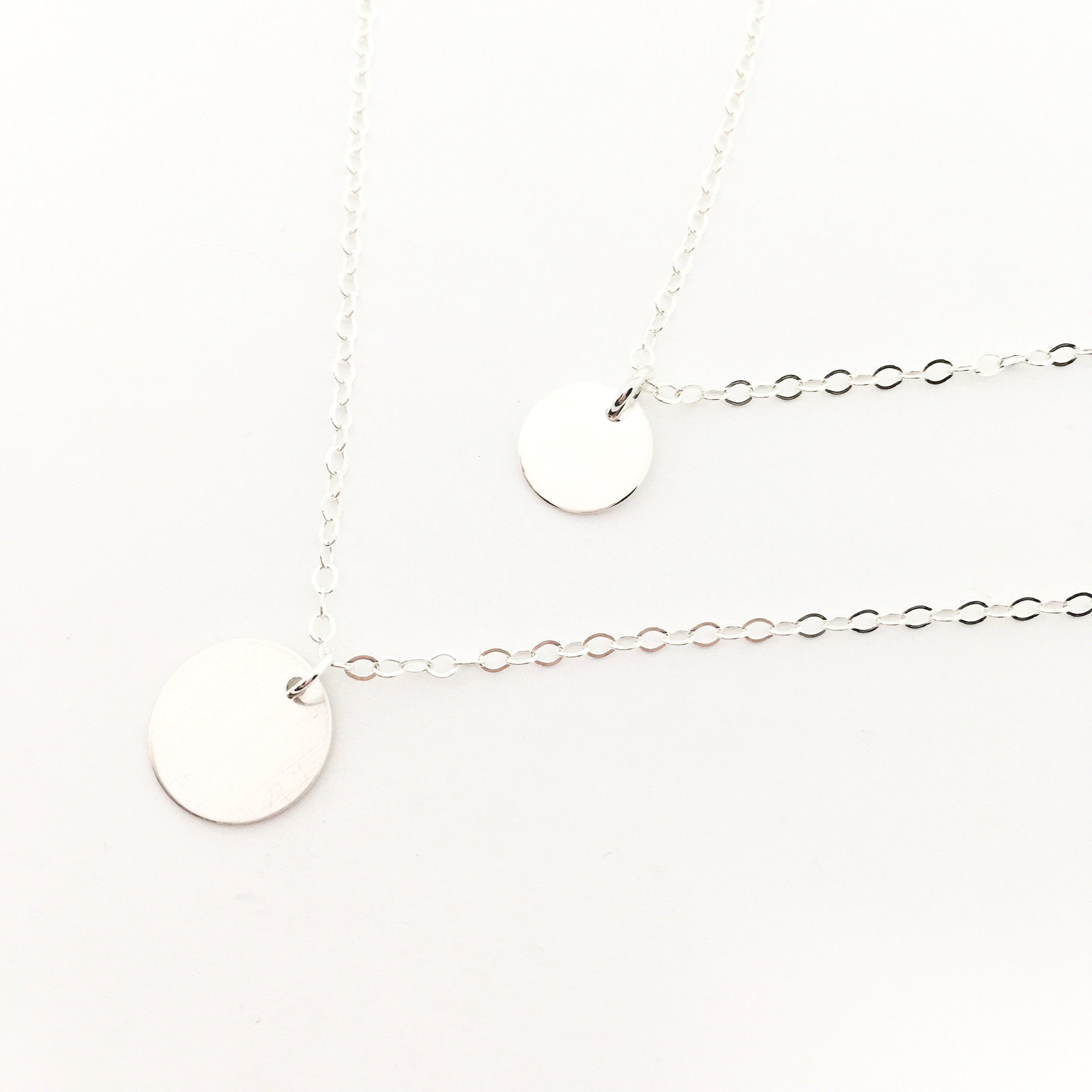 STERLING SILVER OPEN DISC NECKLACE | SIZE OPTIONS - MTT Collective