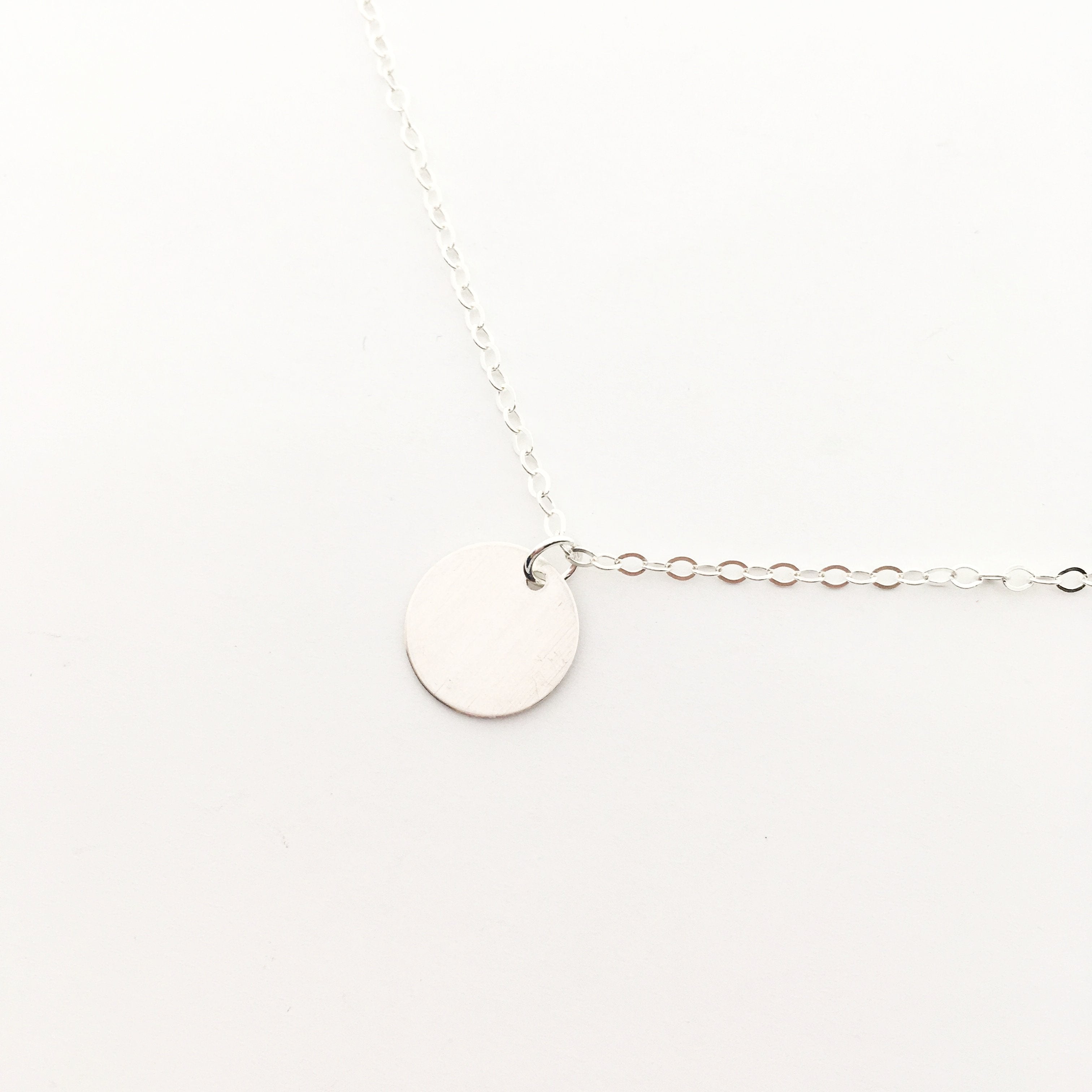 STERLING SILVER OPEN DISC NECKLACE | SIZE OPTIONS - MTT Collective