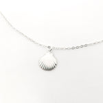 Lucia Clamshell Necklace | Silver - MTT Collective