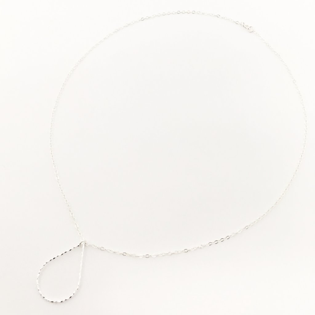 STERLING SILVER TWISTED DROP NECKLACES | SIZE OPTIONS - MTT Collective