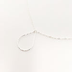 STERLING SILVER TWISTED DROP NECKLACES | SIZE OPTIONS - MTT Collective