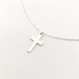 STERLING SILVER CROSS NECKLACES | SIZE OPTIONS - MTT Collective