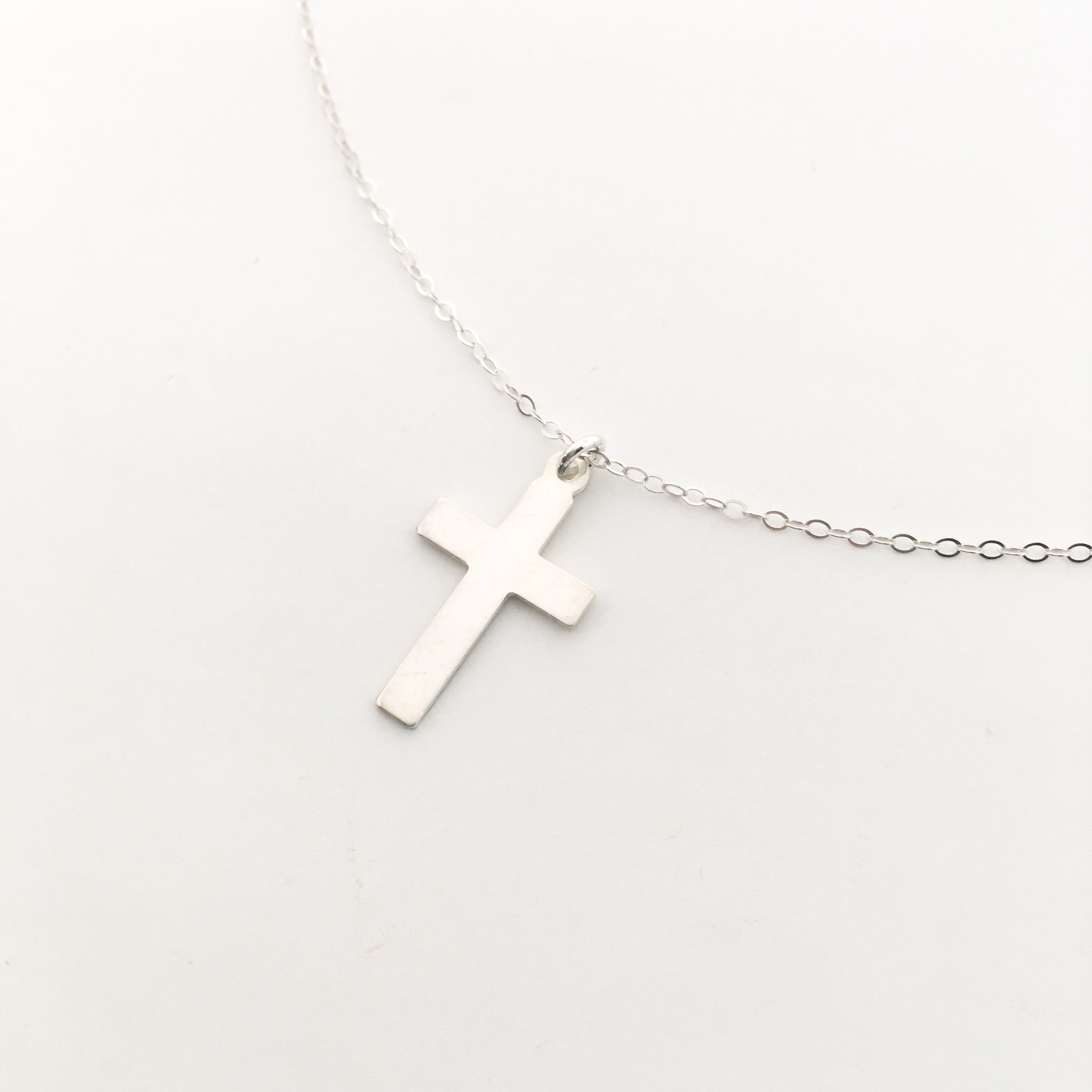 STERLING SILVER CROSS NECKLACES | SIZE OPTIONS - MTT Collective