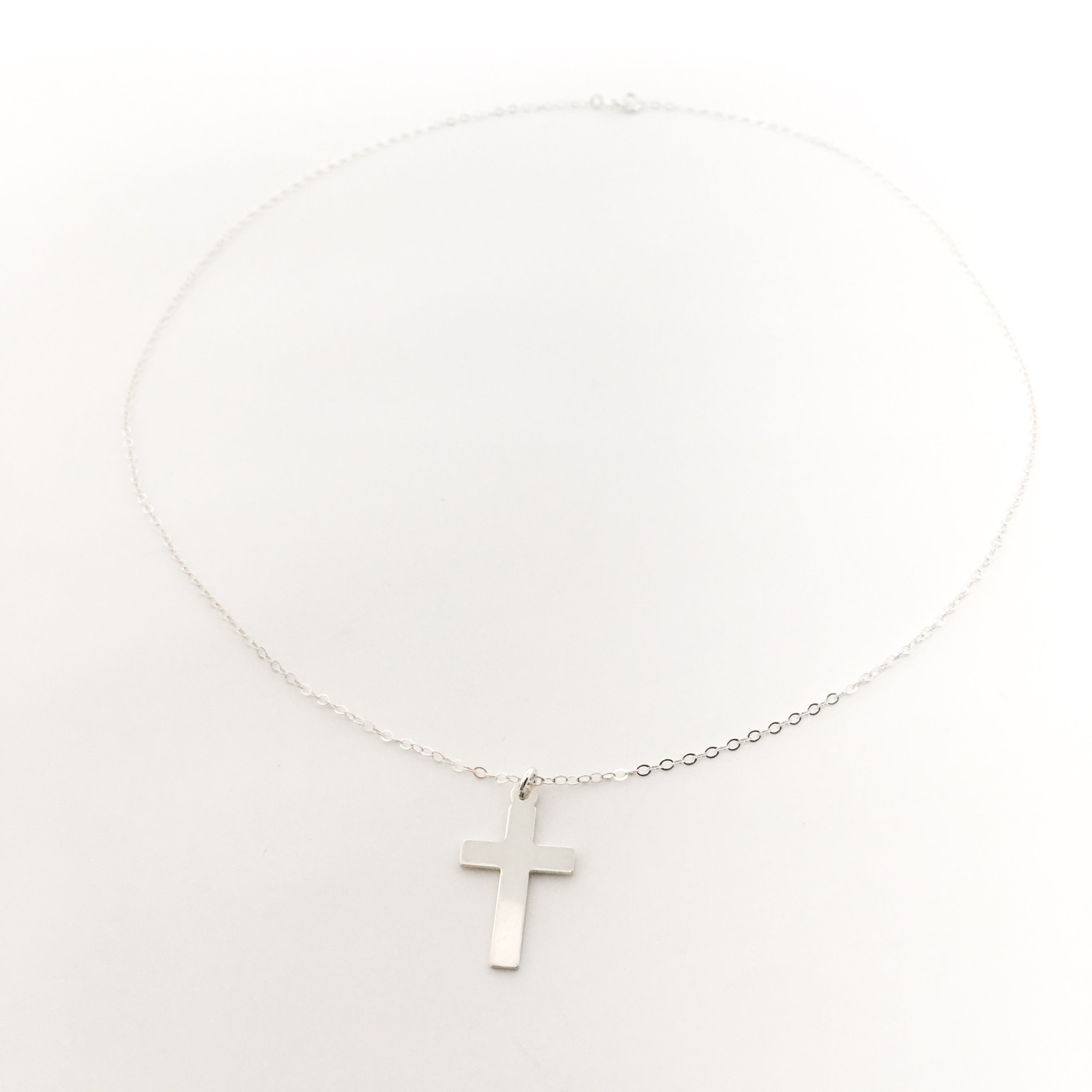 STERLING SILVER CROSS NECKLACES | SIZE OPTIONS - MTT Collective