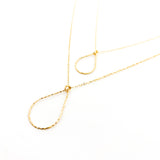 14K GOLD-FILLED TWISTED DROP NECKLACE | STYLE OPTIONS - MTT Collective