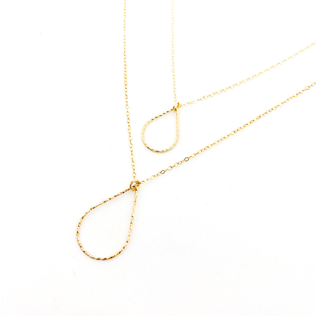 14K GOLD-FILLED TWISTED DROP NECKLACE | STYLE OPTIONS - MTT Collective