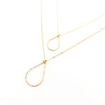 14K GOLD-FILLED TWISTED DROP NECKLACE | STYLE OPTIONS - MTT Collective