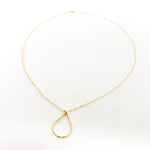 14K GOLD-FILLED TWISTED DROP NECKLACE | STYLE OPTIONS - MTT Collective