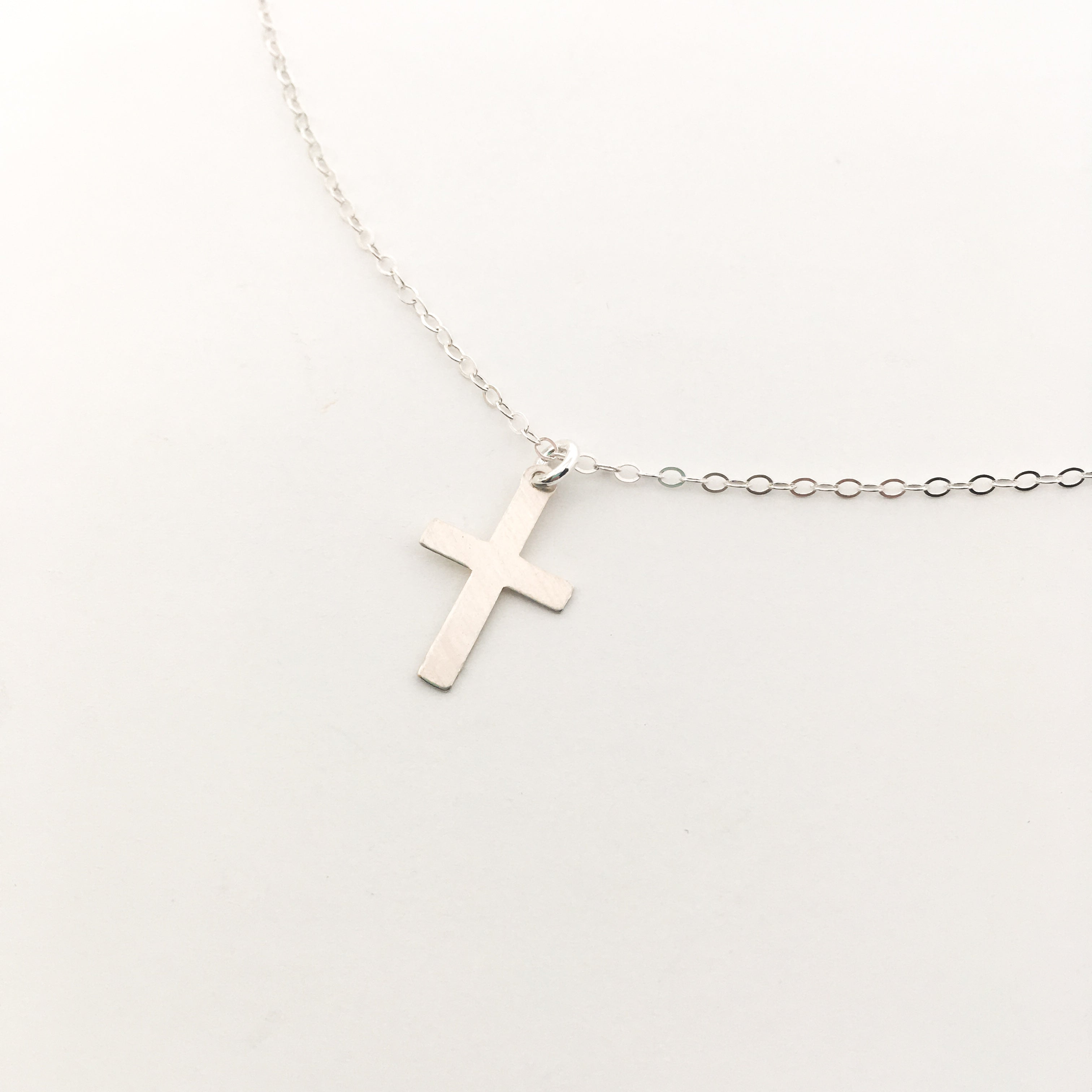 STERLING SILVER CROSS NECKLACES | SIZE OPTIONS - MTT Collective