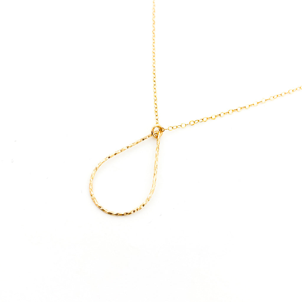 14K GOLD-FILLED TWISTED DROP NECKLACE | STYLE OPTIONS - MTT Collective