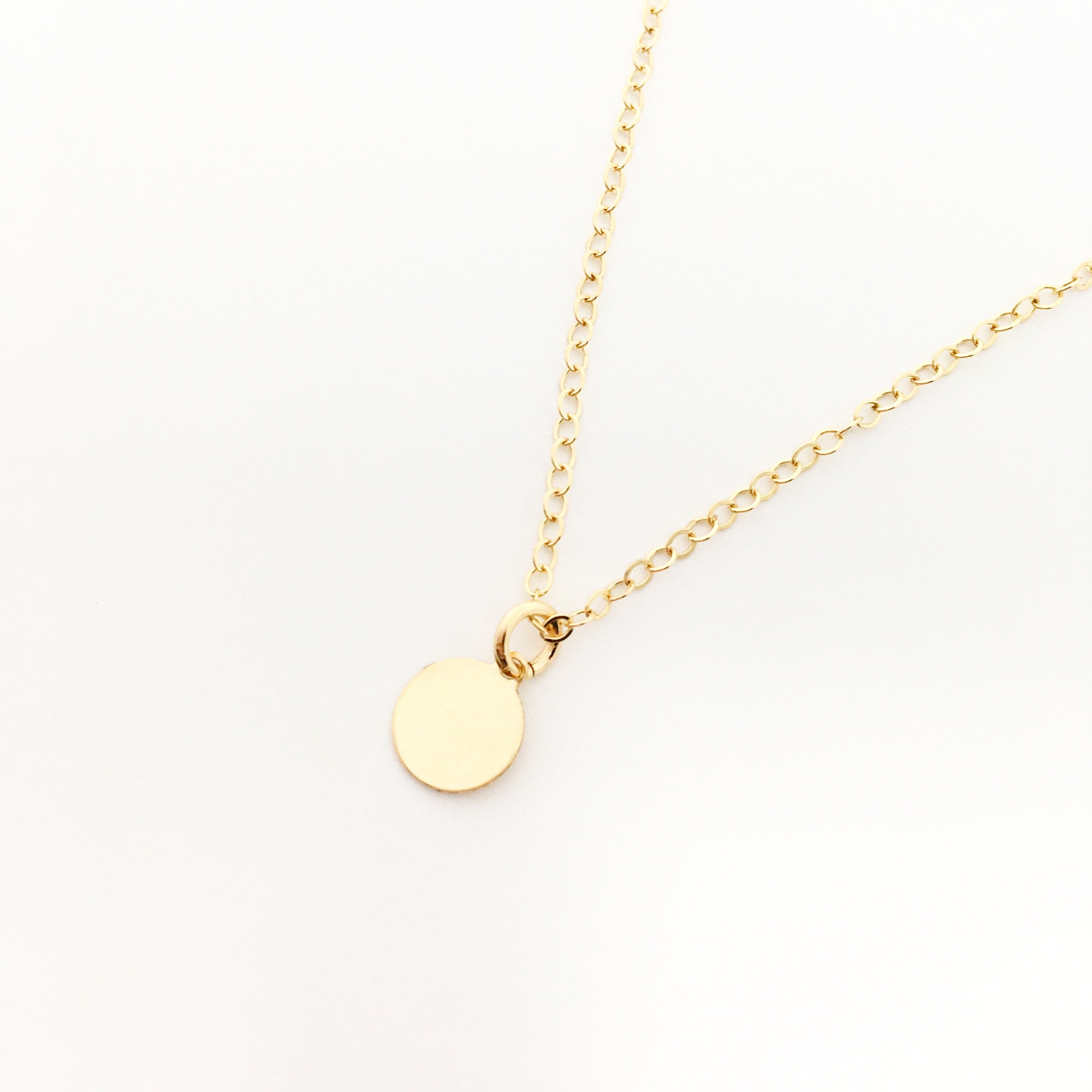 Elena Disc Charm Necklaces | Gold - MTT Collective