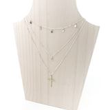 Large Cross Necklace Set | Sterling Silver | Set Of 3 - MTT Collective