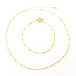 Jenna Satellite Chain Jewelry Set | Gold - MTT Collective