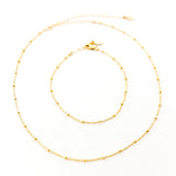 Jenna Satellite Chain Jewelry Set | Gold - MTT Collective