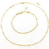 SATELLITE CHAIN JEWELRY SET | 14K GOLD-FILLED | SET OF 2 - MTT Collective