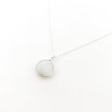 Melanie Drop Moonstone Necklace | Silver - MTT Collective