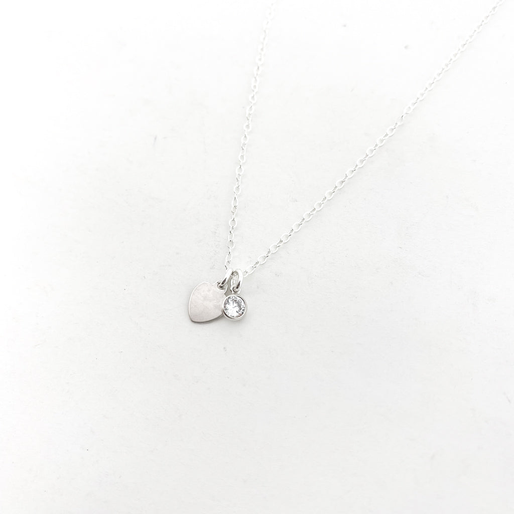 Athena Sparkling Love Necklace | Gold - MTT Collective