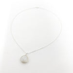 Melanie Drop Moonstone Necklace | Silver - MTT Collective