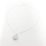 Melanie Drop Moonstone Necklace | Silver - MTT Collective